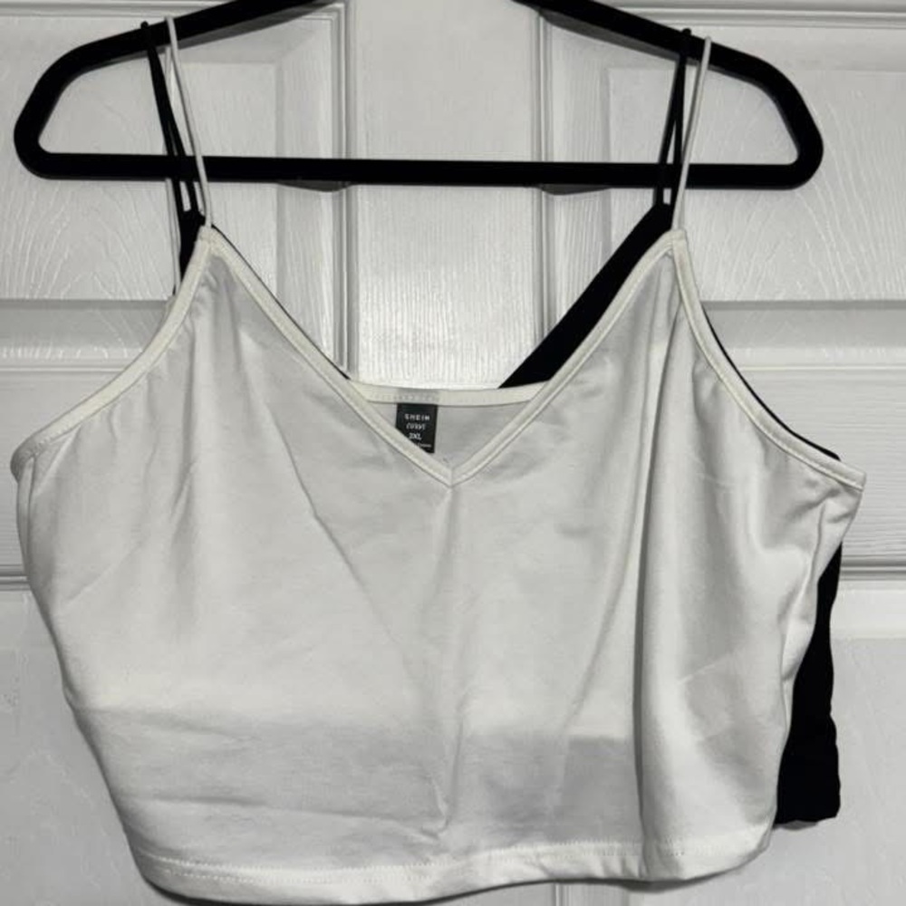 SHEIN Black and White Camisole Top